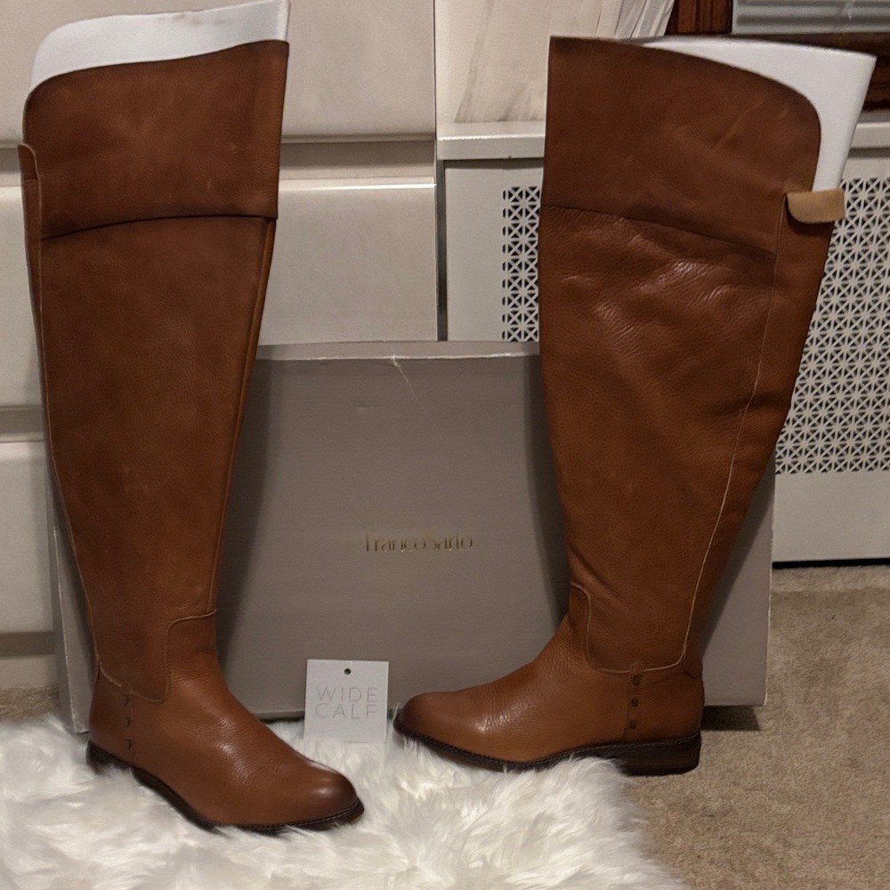 Franco Sarto Brown Over the Knee Boots